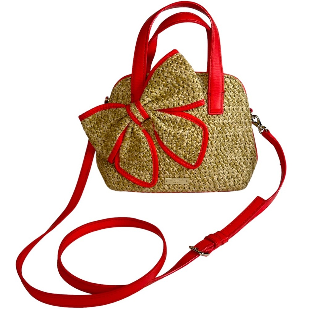 Kate Spade Red and Tan Crossbody Bag